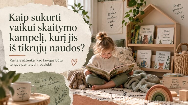 vaikas turi knygų